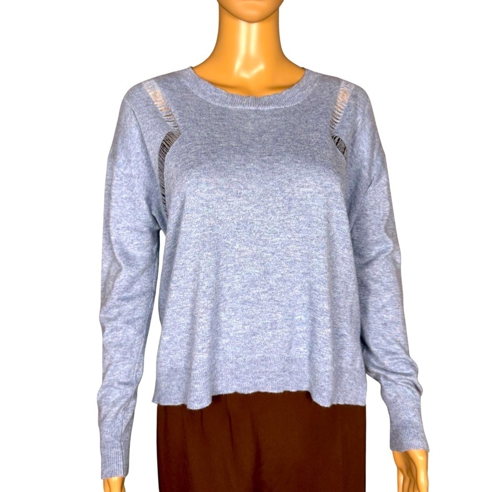 William B Angora Blend Blue Sweater Size M